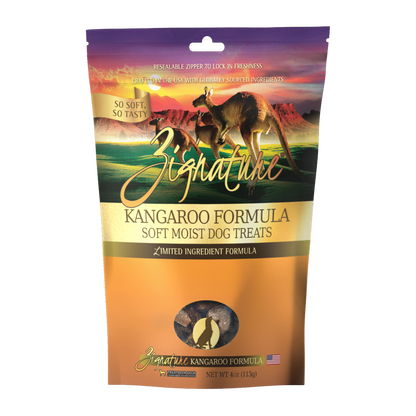 Zignature Soft Moist Treats Kangaroo 113g