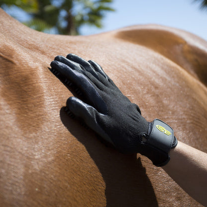 HandsOn Black Grooming Gloves