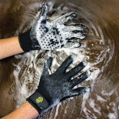 HandsOn Black Grooming Gloves