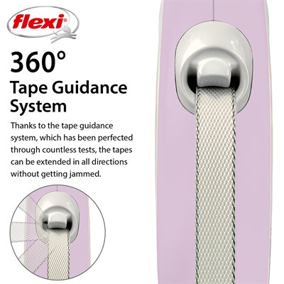 SMALL 5M COMFORT Flexi Pink Comfort Tape Retractable Leash