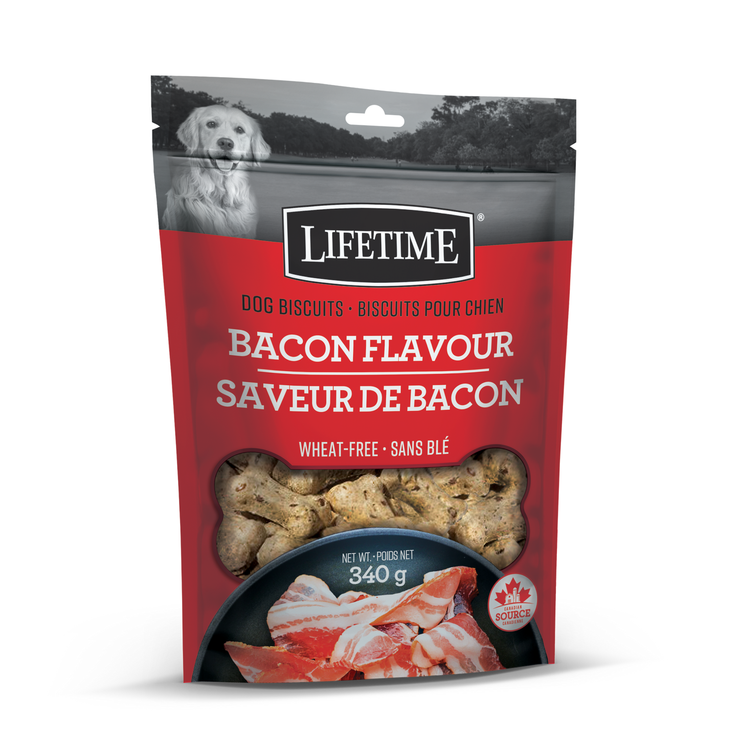 Lifetime🍁Bacon All Life Stages Dog Biscuits 340g