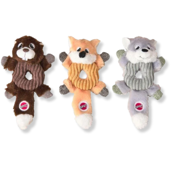 SPOT® Lil' Spots Donut Crinkler Assorted 7" Plush Dog Toy
