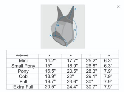 Canadian Horsewear 🍁Purple Bug Eye Lycra Fly Mask