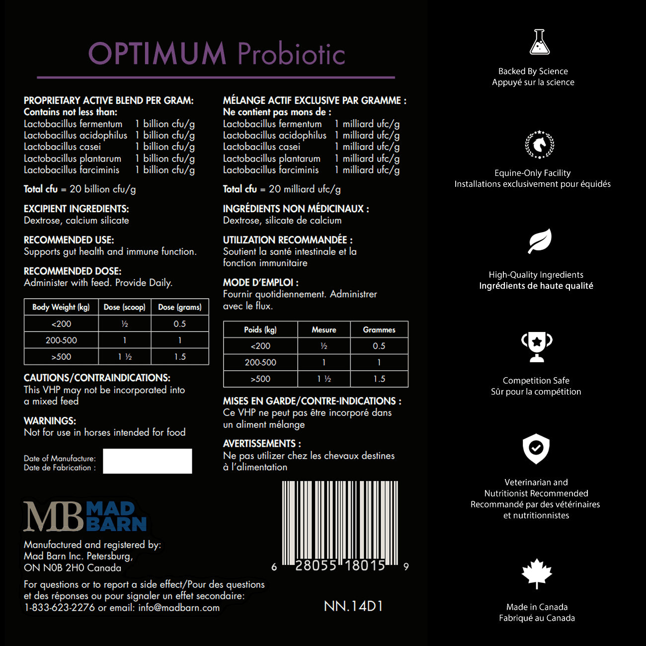 MadBarn 🍁Optimum Probiotics