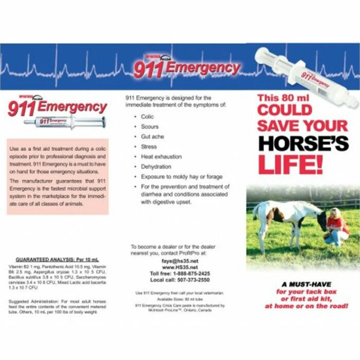 McIntosh ProLine 911 Emergency Paste 80cc Single Dose