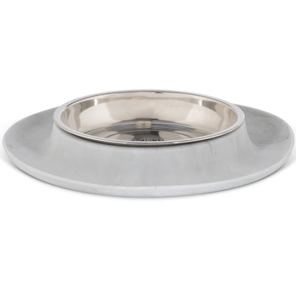 Messy Cats Marble Silicone Feeder w/ Stainless Steel Bowl 1.75cups