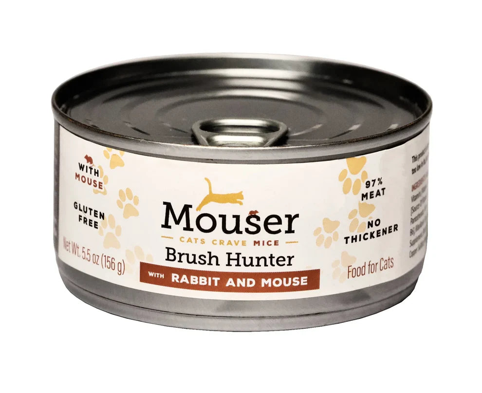 Mouser Brush Hunter - Rabbit and Mouse for Cats 5.5oz