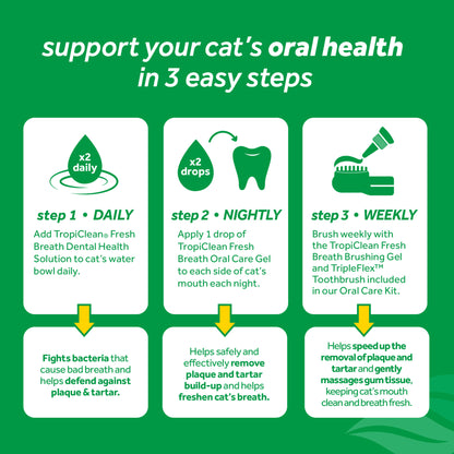 Tropiclean Fresh Breath Oral Care Gel for Cats