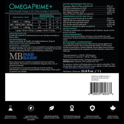 OmegaPrime+ Extra-Strength Omega-3 Oil 🍁MadBarn