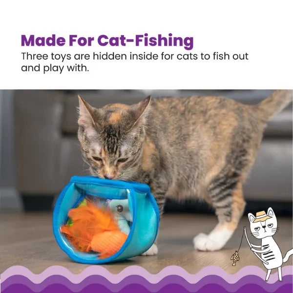 Catstages Hide & Seek Fish Bowl Puzzle Cat Toy