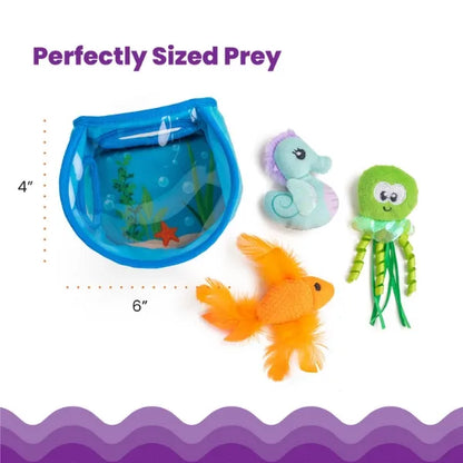 Catstages Hide & Seek Fish Bowl Puzzle Cat Toy