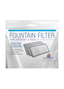 Pioneer Replacemet Filter for Plastic Fountain 3 Pack