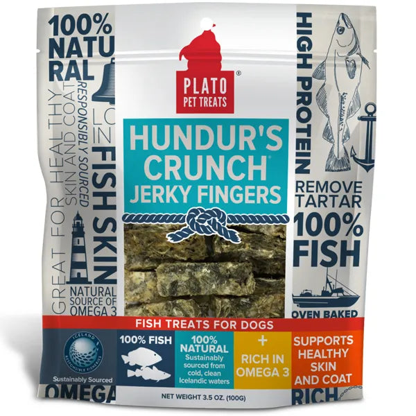 Plato Pet Hunder's Crunch Jerky Fingers