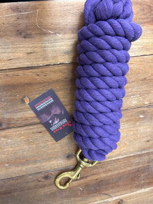 Ger-Ryan Cotton Lead 3/4" x 10' with Bolt Snap Purple