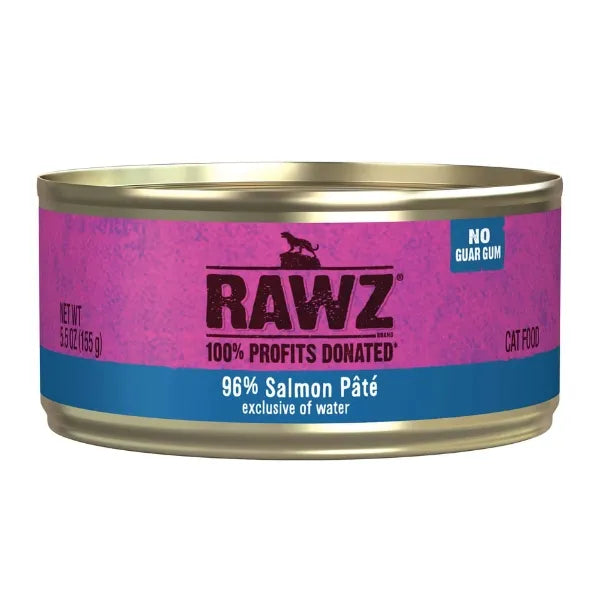 RAWZ 96% Salmon for Cats - 5.5oz x 24 Case