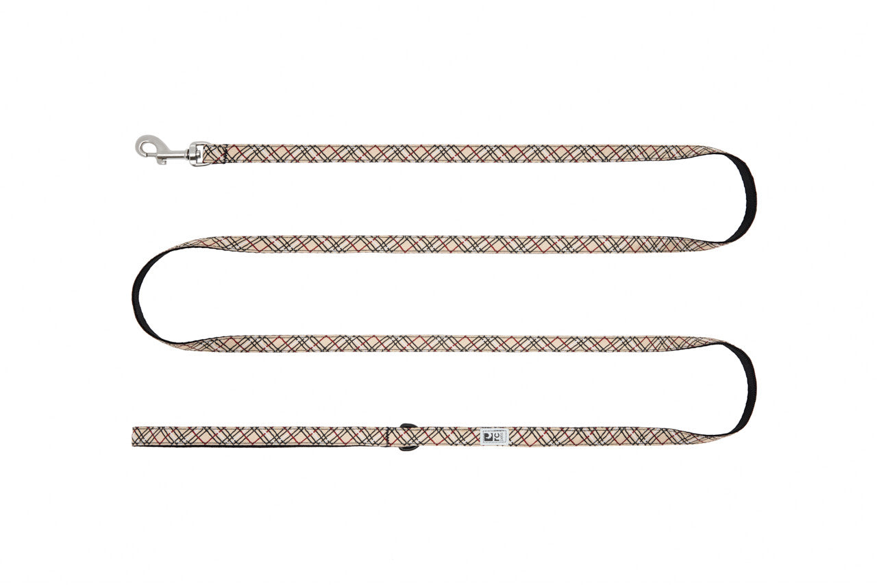 RC Pets🍁 Petite Tan Tartan Leash 1/2" x 6ft