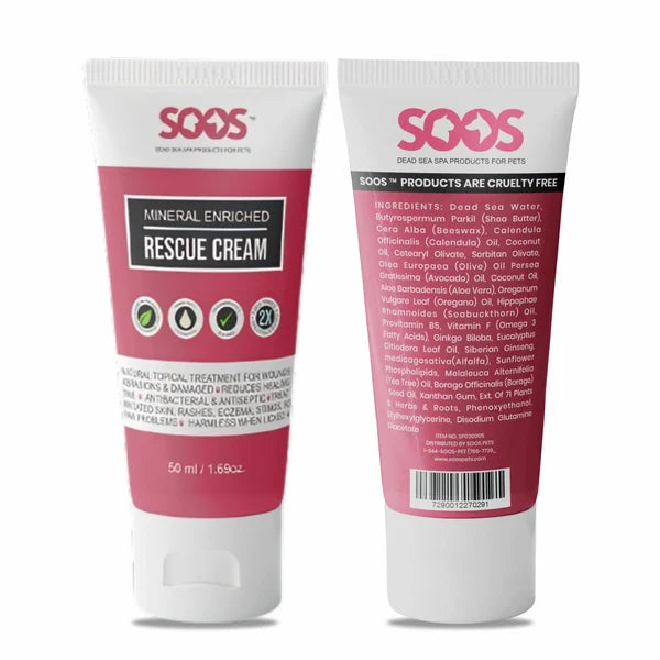Soos🍁 Mineral Enriched Rescue Cream for Dogs, Cats & Horses 50ml