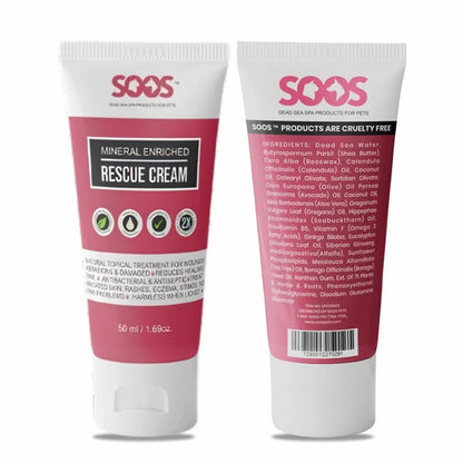 Soos🍁 Mineral Enriched Rescue Cream for Dogs, Cats & Horses 50ml