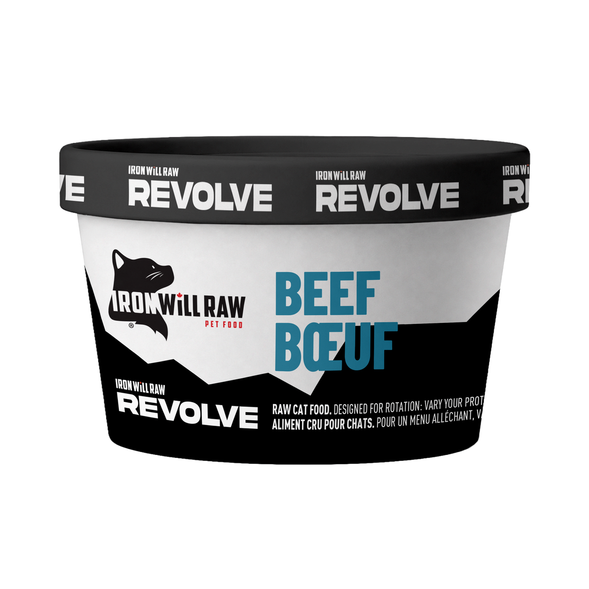 Iron Will Raw 🍁 Revolve Beef Cups for Cats 4oz