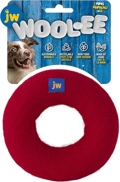 JW Wool-ee Ring Dog Toy