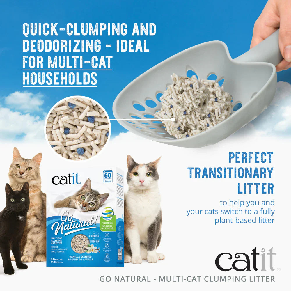 Catit 🍁MultiCat Pea Husk Litter Vanilla 6.4Kg
