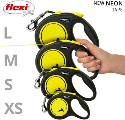 MEDIUM 5M UP TO 25KG Flexi Neon Classic Tape Retractable Leash