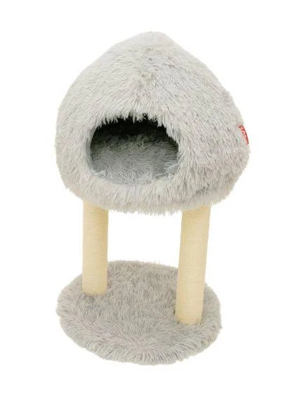 Bud'z 🍁Light Grey Cat Tree with Hood Bed