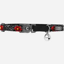 Cloe Cluzo Black Flowers Adjustable Printed Cat Collar