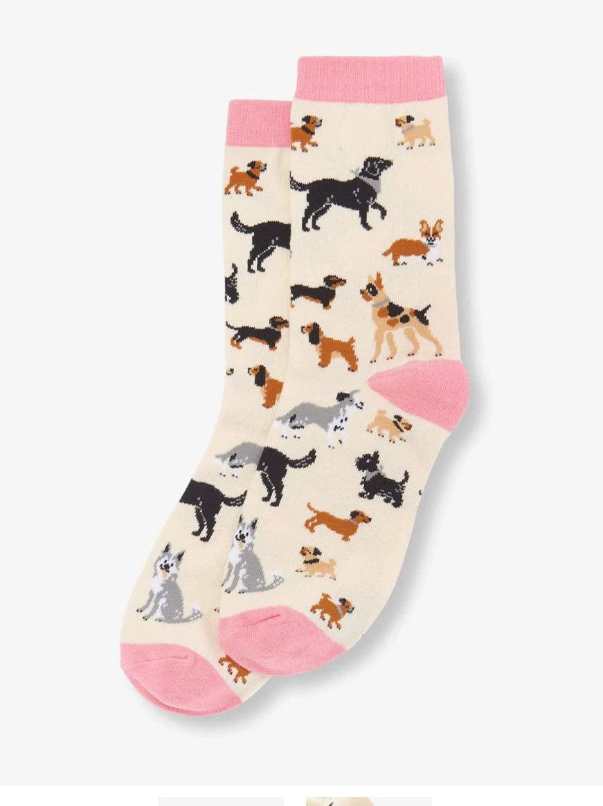 Dogs 🍁 Little Blue House Women's Crew Socks