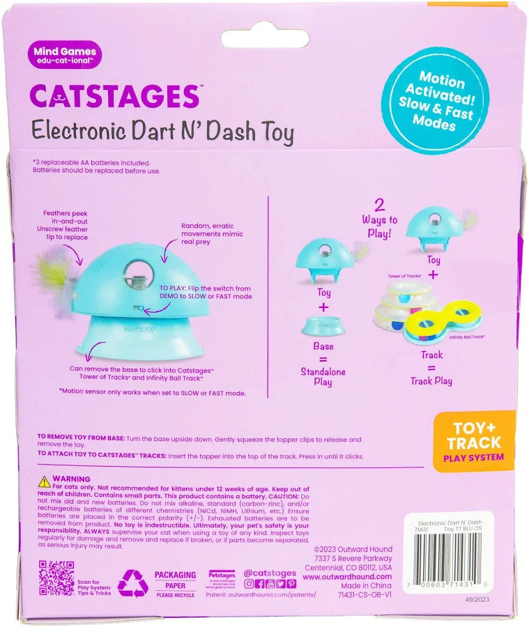 Catstages® Electronic Dart N' Dash Toy