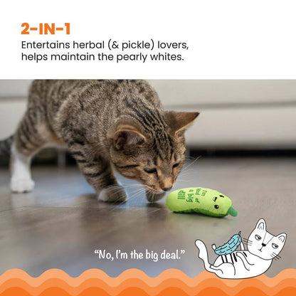 Catstages® Cat Kicker® Crunchy Pickle Green