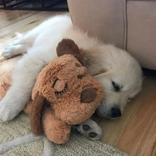 Snuggle Puppy Heart Beat Anxiety Solution - Brown & White