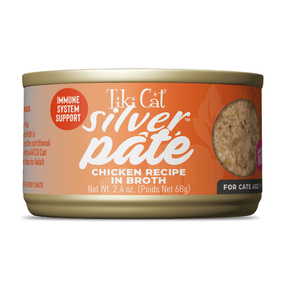 Tiki Cat Silver Pate Cat Food Variety Pack - 12 x 2.4oz cans