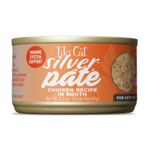 Tiki Cat Silver Pate Chicken Recipe in Broth Cat Food 2.4oz