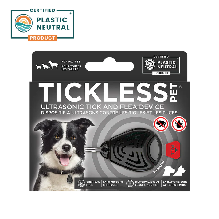 Tickless Classic Black Ultrasonic Tick and Flea Repellent
