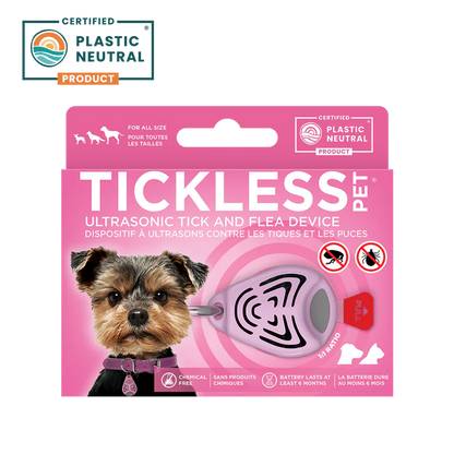 Tickless Classic Pink Ultrasonic Tick and Flea Repellent