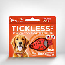 TICKLESS® Classic Pet Ultrasonic Tick and Flea Repellent- Orange