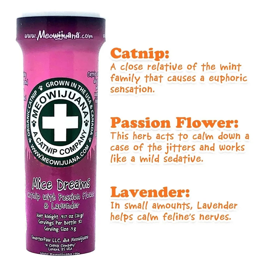 Meowijuana Mice Dreams - Catnip, Passion Flower & Lavender Blend 0.5g