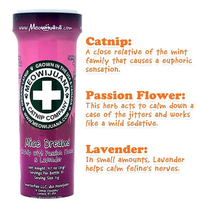 Meowijuana Mice Dreams - Catnip, Passion Flower & Lavender Blend 0.5g
