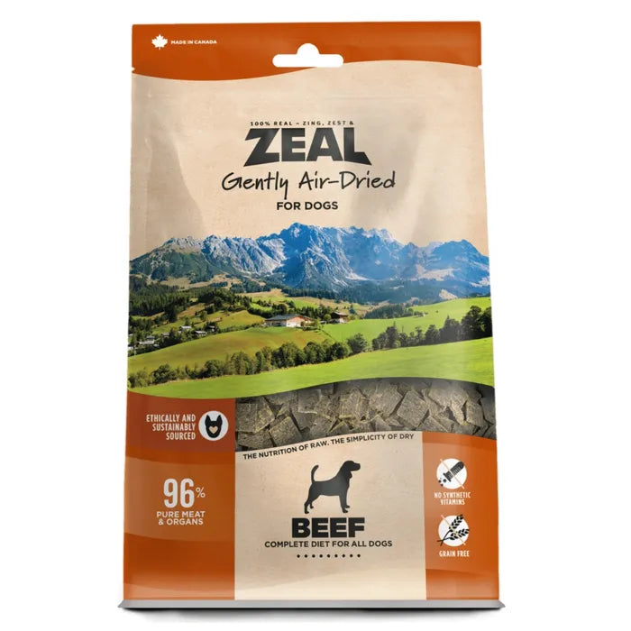 Zeal Beef Gently Air-Dried Food for Dogs