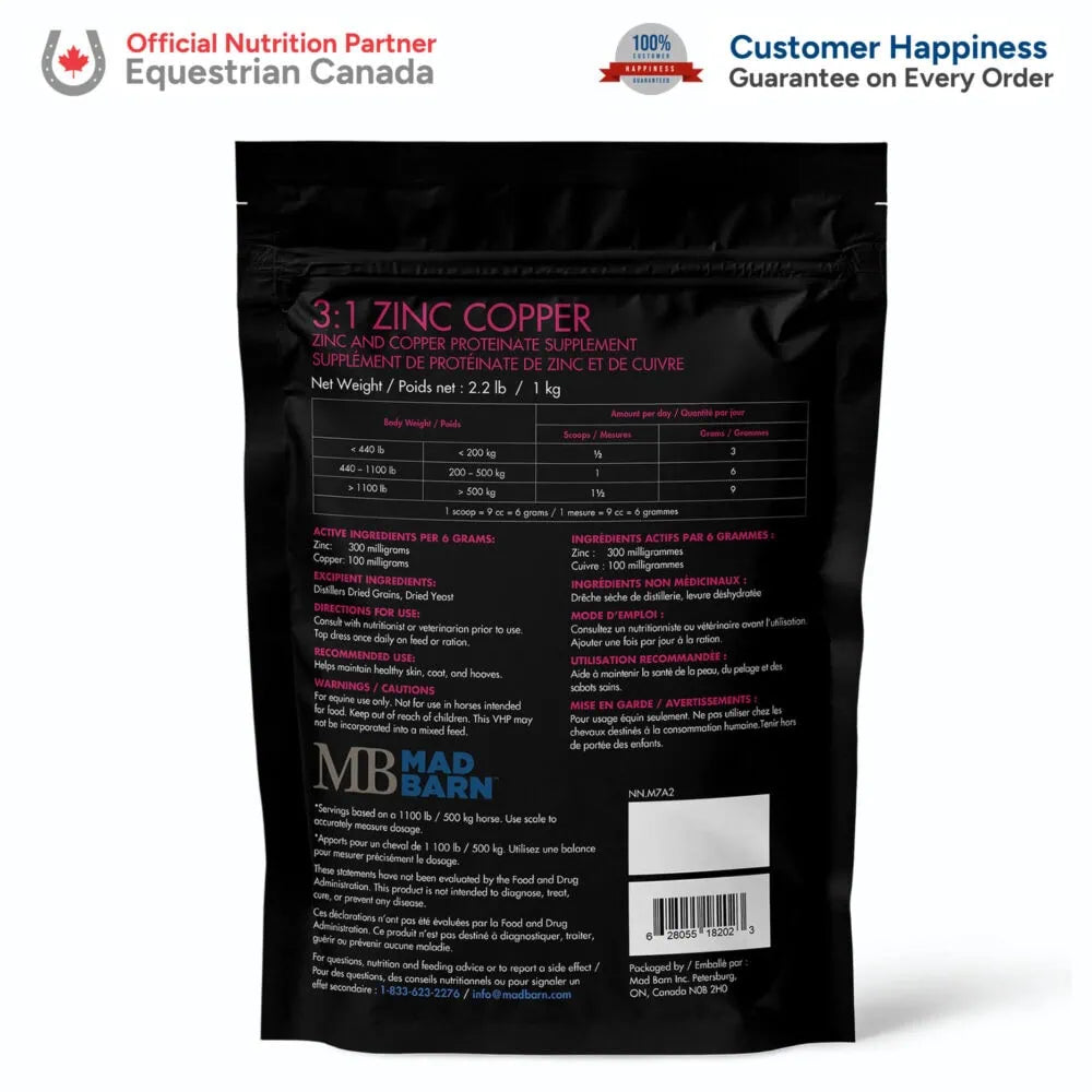 MadBarn 🍁3 to 1 Zinc to Copper 1kg Pouch